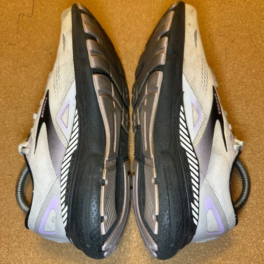 Brooks Adrenaline GTS 23 Womens Running Shoes Grey Purple 1203811B039 Size 7.5 - Picture 5 of 10